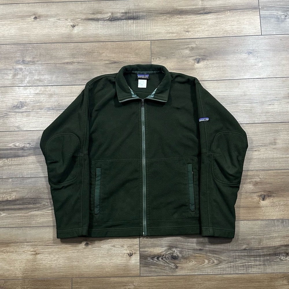 Vintage 2000s Patagonia Synchilla Dark Green Zip Up Jacket